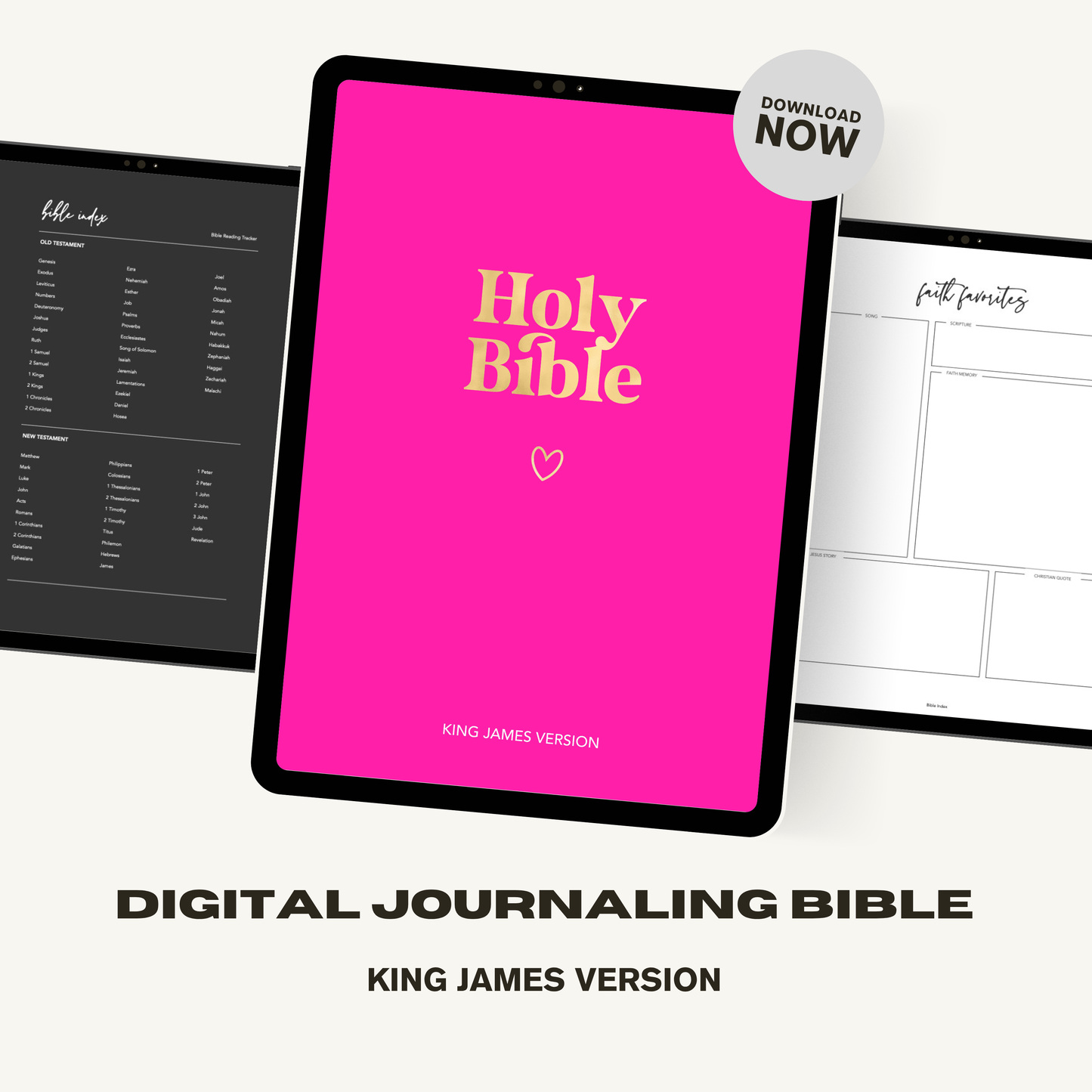 Digital Pink Holy Bible (KJV)